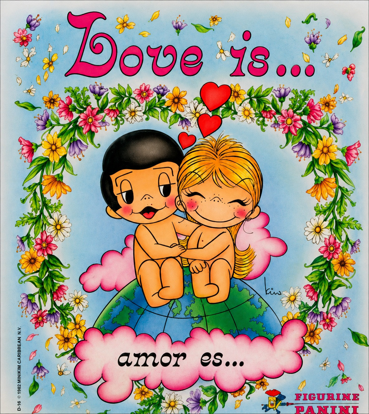 Portada del álbum Amor es… de Figurine Panini